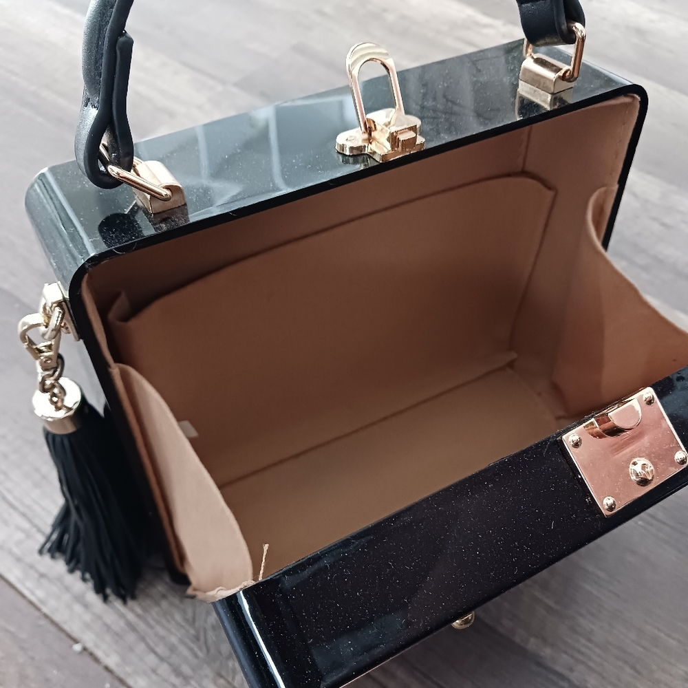 Boombox Bag Hard Case with Handle & Removable Crossbody Strap - Picture 2 of 7